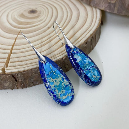 Serenity Gemstone Drop Earrings