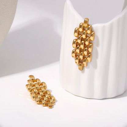 Vintage Gold Chain Drop Earrings