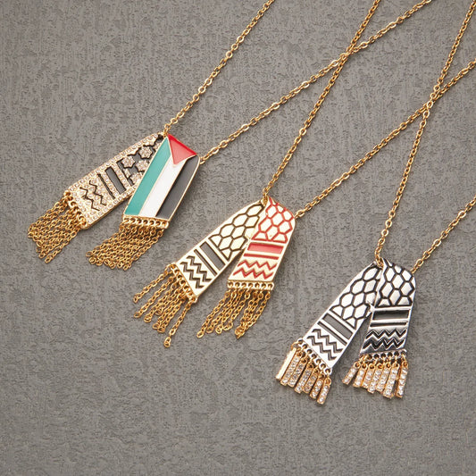 Heritage Keffiyeh Pendant Necklace