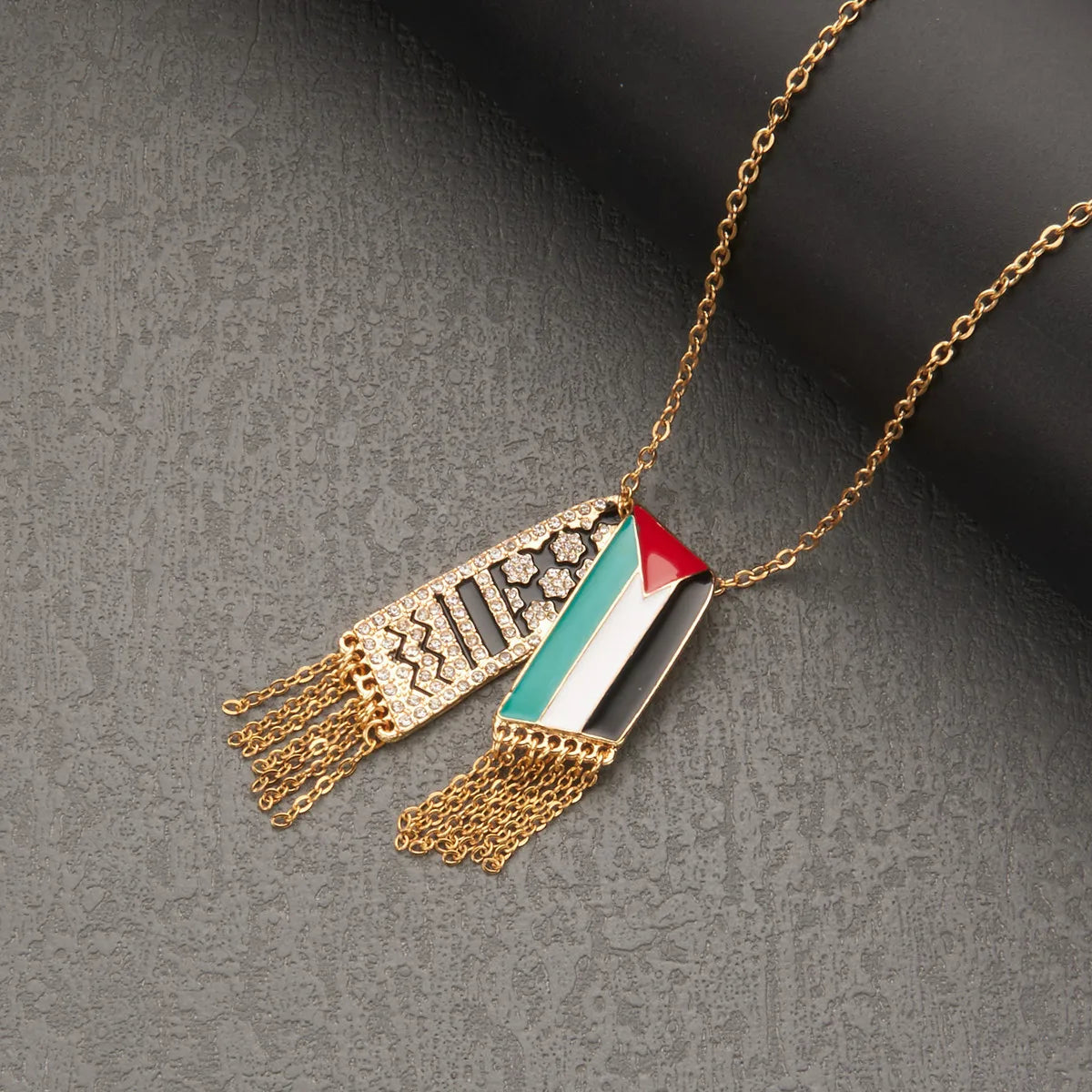 Heritage Keffiyeh Pendant Necklace